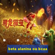 beta alanina ou bcaa